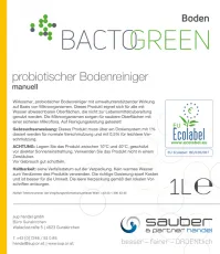 BACTOGREEN probiotischer Bodenreiniger manuell 1L Hochkonzentriert